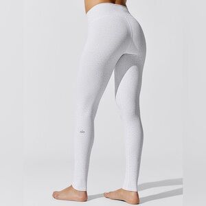 Alo Yoga High Waist Vapor Leopard Legging White Size XS